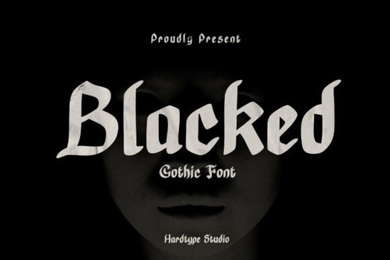 Blacked Font